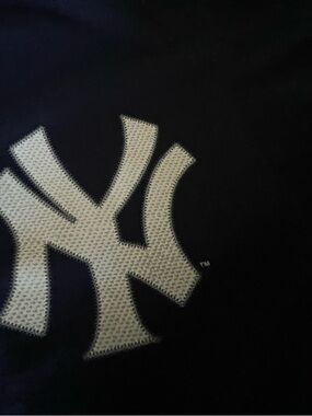 Majestic Black T‑Shirt with White New York Logo